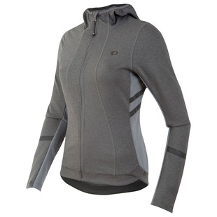 Pearl Izumi Womens ELITE Escape Thermal Hooded Jersey (Smoked Pearl