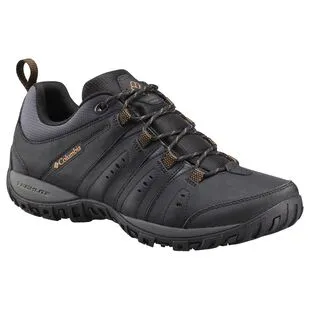 Columbia Mens Woodburn™ II Hiking Shoes (Black/Goldenrod) | Sportpursu