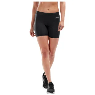 2XU Womens Mid-Rise Compression Shorts (Black) | Sportpursuit.com