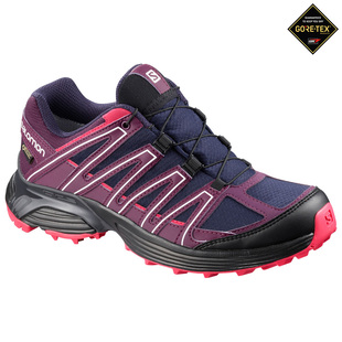 Salomon Womens XT Asama GTX Running Shoes Blue Dark Purple Sportpu