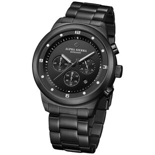 Alpha Sierra Renegade Quartz Watch Black Black Steel Sportpursuit