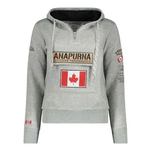 Sweat à Capuche Femme Prana Gris Moyen - Bio - Gore-Tex Extérieur Randonnée - Taille M