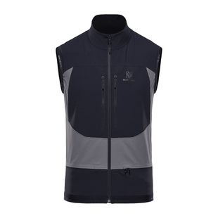 【Yua...さん専用】elu. Back yoke double gilet Back yoke double gilet MARIE (tweed)-Black | elu