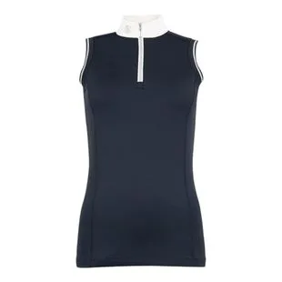 T-shirt femme manches courtes TATA BONHEUR 2, couleur bleu marine