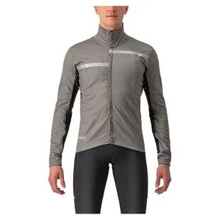 Castelli Mens Mortirolo 6S Jacket (Gray/Red) | Sportpursuit.com