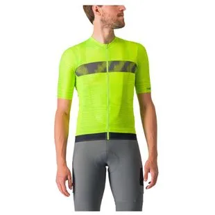 CASTELLI  FONDO 2 JERSEY FZ エレクトリックライム　S Castelli Mens Fondo 2 Jersey LTD