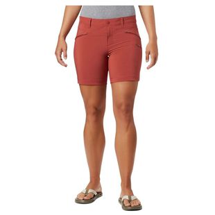 Columbia Womens Peak To Point Shorts Dusty Crimson Sportpursuit