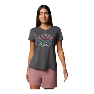 Camiseta Columbia Rockaway River Graphic - Manga Corta Hombre, Algodón Elástico, Varios Colores