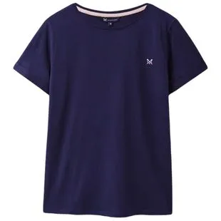 Sweat Femme Crew Clothing Bleu 100% Coton Taille 10 Avec Boutons Bois