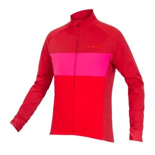 Endura Womens FS260 Pro Jetstream Long Sleeve II Jersey Red Sportp