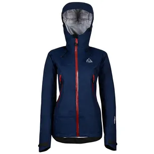 Fjern Womens Orkan Waterproof Shell Jacket Navy Rust Sportpursuit