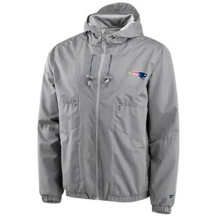 Fanatics Mens NFL Back To Basics New England Patriots Jacket Grey