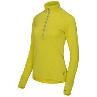 Flyte Womens Zephyr Zip Grid Fleece (Citron) | Sportpursuit.com