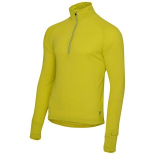 Flyte Mens Zephyr Zip Grid Fleece (Citron) | Sportpursuit.com