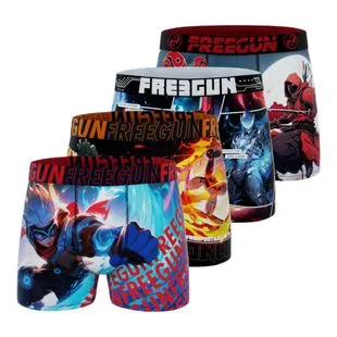 FREEGUN Herren-Boxershorts Marvel Avengers Captain America Design