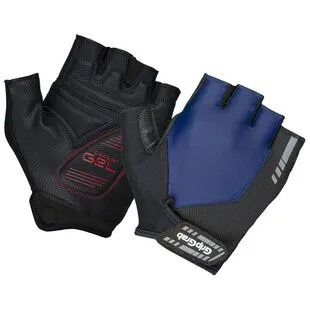 Gripgrab ProGel Padded Summer Fingerless Gloves Navy Blue Sportpur