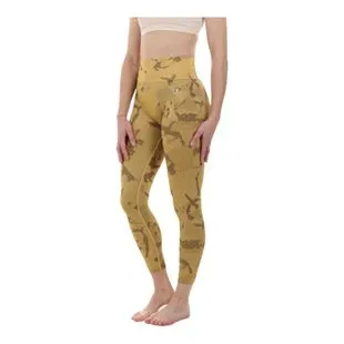 GYMSHARK Adapt Camo Legging sans coutures pour femme, Jaune savane, L