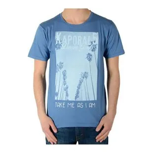 T shirt Kaporal manches courtes homme Brisk Blue us
