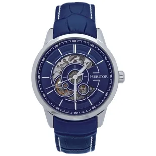 Heritor Mens Pytheas Watch Rose Gold Stainless Steel Rose Gold Black