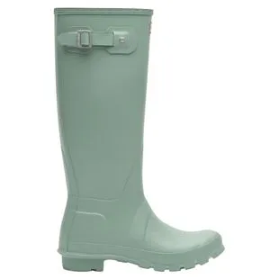 Hunter Womens Original Refined Wide Fit Wellington Boots Black Spo