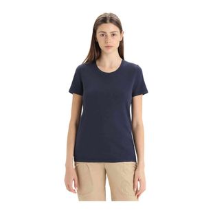 T-shirt manches courtes bleu foncé femme