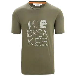 Icebreaker Mens ZoneKnit Short Sleeve T-Shirt (Lava/Grape/CB)