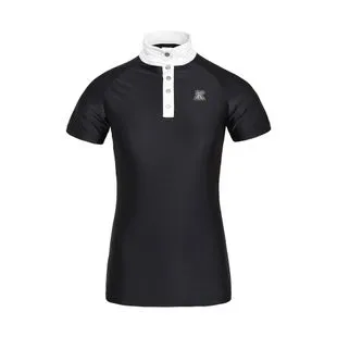Chemise Kingsland Tech Show Princesse – Manches Courtes – Bleu Marine Scintillant – Taille L