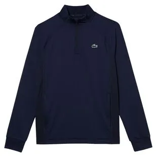 Lacoste Mens Plain Polo Shirt Navy Blue White Sportpursuit
