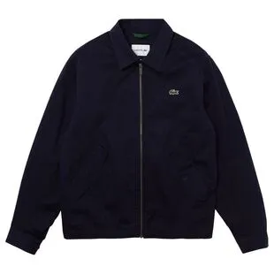 Lacoste Mens Zip Up Jacket (Navy Blue) | Sportpursuit.com