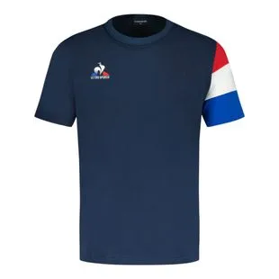 T-shirt Le Coq Sportif Homme Gris - Taille L, Manches Courtes, Logo Imprimé