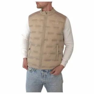 Columbia Gilet Homme XL Beige Nylon Randonnée Pêche Zip Up