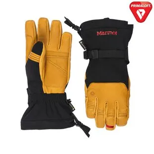 Marmot Mens Ultimate Ski GTX Gloves Black Tan Sportpursuit