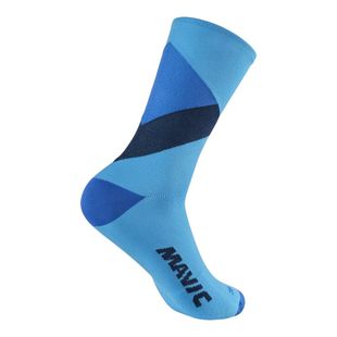 Lot De 2 Chaussettes Mavic – Vert – Route – Logo Noir Et Jaune – Taille Unique