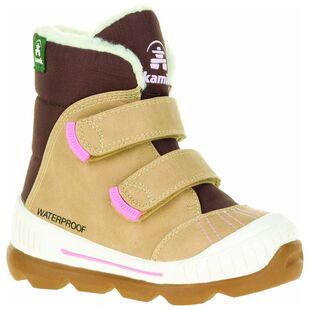 Kamik Toddlers Parker Winter Boots Light Brown Sportpursuit