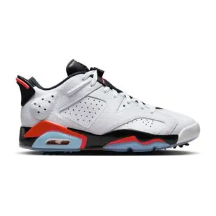 Nike Mens Jordan Retro 6 G Golf Shoes (White/Black/Infrared 23) | Spor
