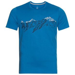 Odlo Mens Nikko Summit Print T-Shirt (Indigo Bunting) | Sportpursuit.c
