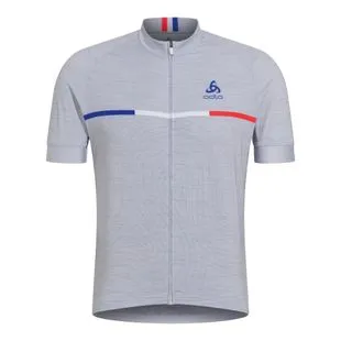 Maillot Manches Courtes Odlo Zeroweight Chill-Tec Bleu
