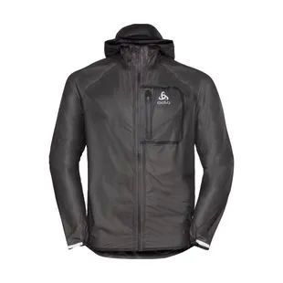 Odlo Mens Zeroweight Dual Dry Waterproof Jacket Black Sportpursuit