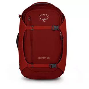 Osprey Porter 65L Travel Backpack Diablo Red Sportpursuit