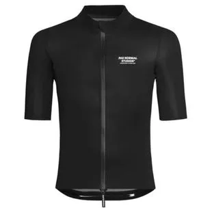 PasNormalStudios Mens Mechanism Late Drop Cycling Jersey (Black Contra