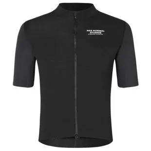 PasNormalStudios Mens Solitude Mesh Cycling Jersey (Black) | Sportpurs