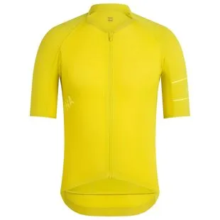 Rapha Mens Brevet Jersey (Gecko Yellow/Chartreuse/Silver