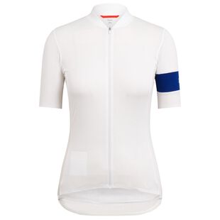 Rapha Womens Classic Flyweight Jersey (White/Royal Blue) | Sportpursui