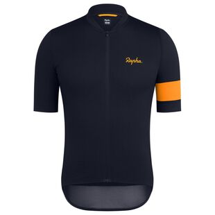 Rapha Mens Classic Flyweight Jersey (Dark Navy/Dark Yellow) | Sportpur