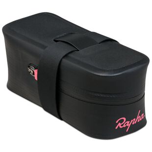 Rapha Small Saddle Bag (Black/Pink) | Sportpursuit.com