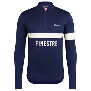 Rapha Mens Classic Climbs Long Sleeve Jersey (Navy/White