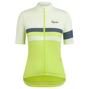 Rapha Womens Brevet Jersey (Light Green/Dark Grey/Lime Green