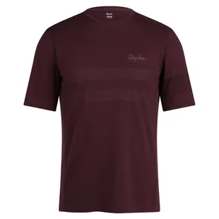 Rapha Mens Merino Crew Neck Knit Jumper (Rich Burgundy) | Sportpursuit