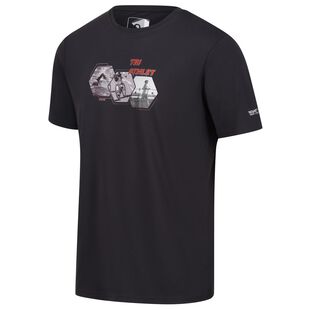Camiseta Regatta Fingal Slogan II Hombre - Negra, Técnica