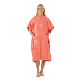 Ripcurl Poncho Icon Hooded Femme (Orange) | privatesportshop.fr